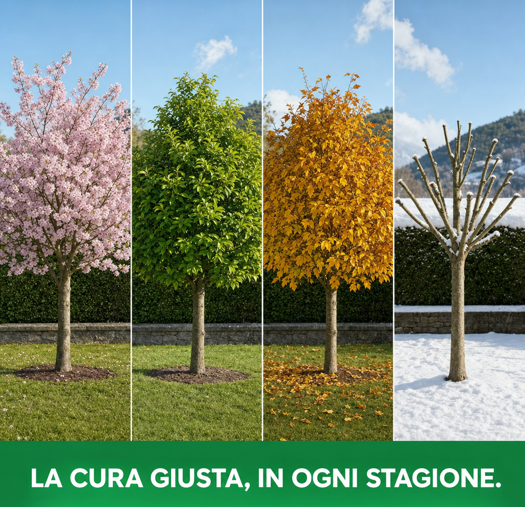 La cura giusta in ogni stagione: Piantaverde segue le tue piante tutto l'anno